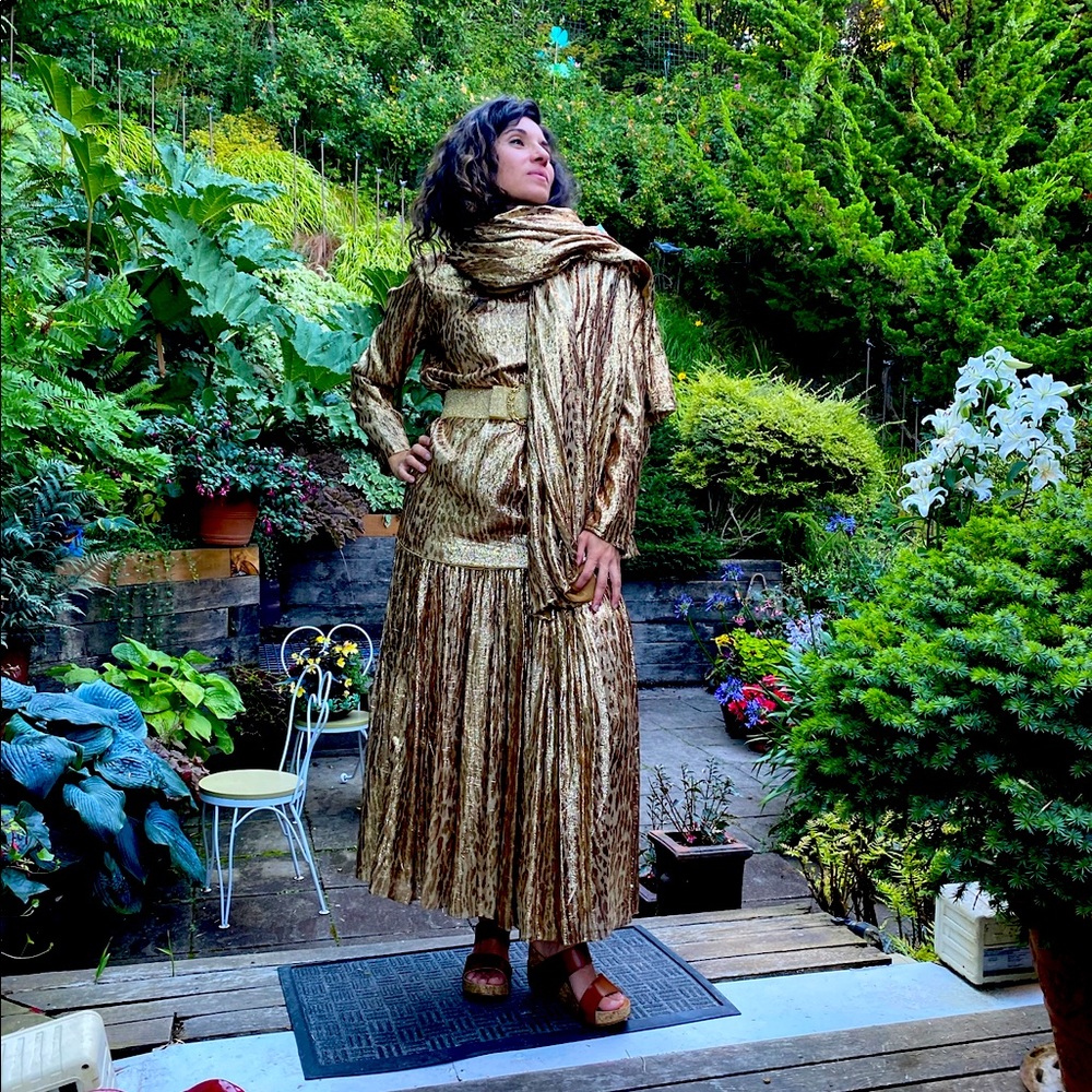 Harriett Selwyn/Rosemary Peck: Gold Leopard Print 3-piece set